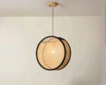 Suspension japonaise chic et élégante en osier