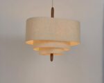 Suspension japonaise élégante et raffinée en tissu
