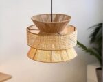 Suspension naturelle chic et élégante en acier dans un intérieur