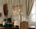 Suspension naturelle créative et originale en bois