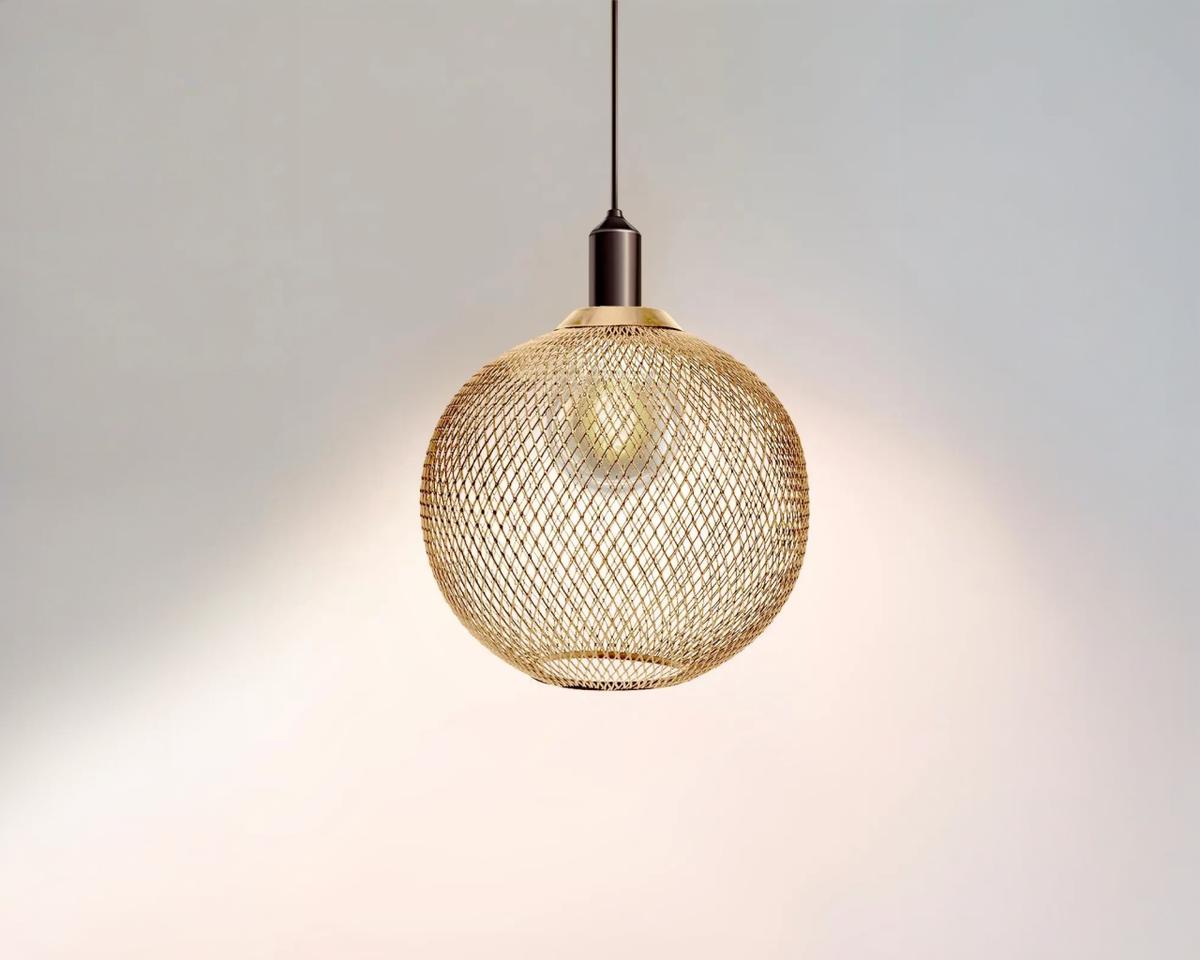 Abat jour suspension doré élégant et durable