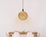 Abat jour suspension doré élégant et durable
