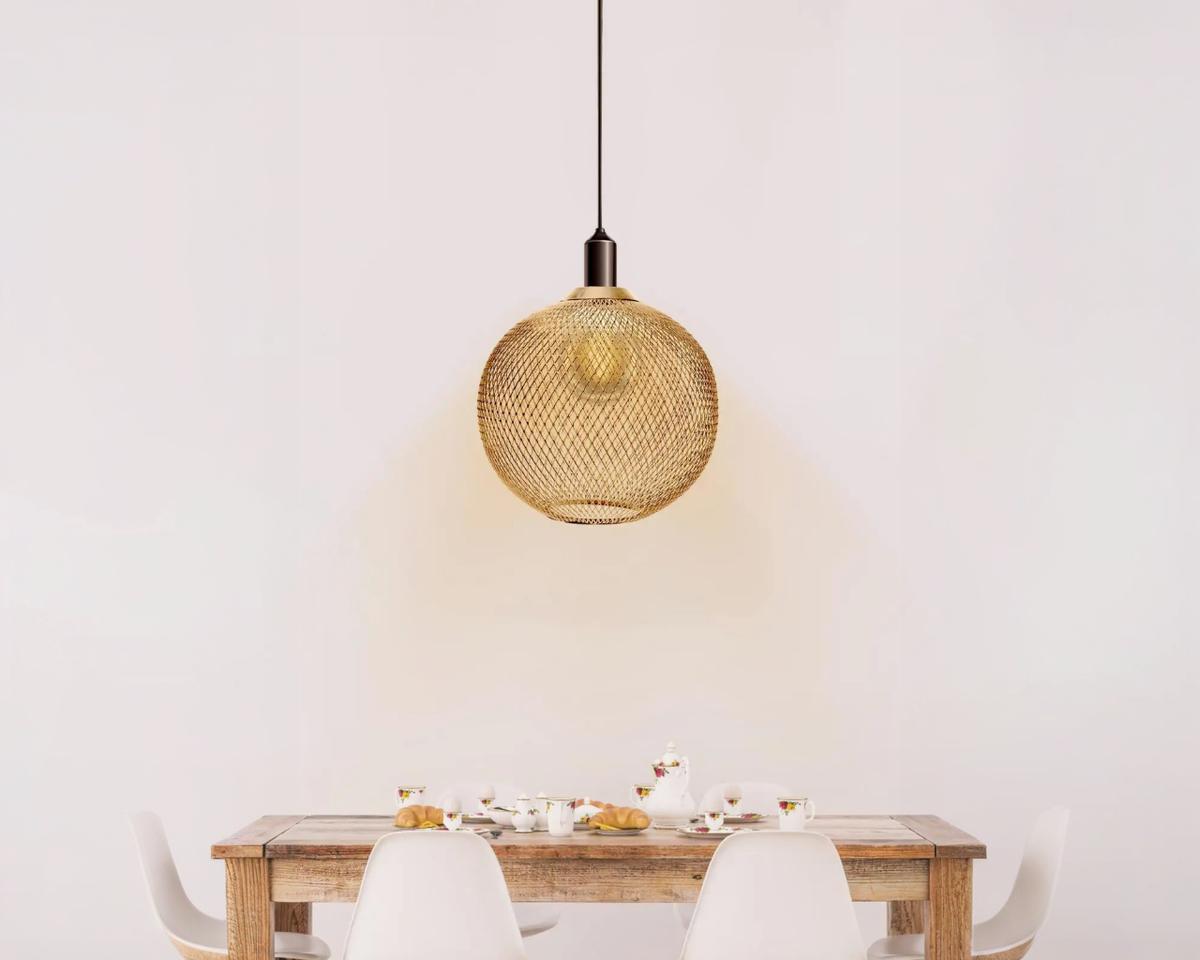 Abat jour suspension doré élégant et durable