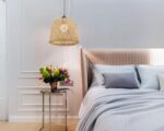 Abat jour suspension au style vintage en bambou