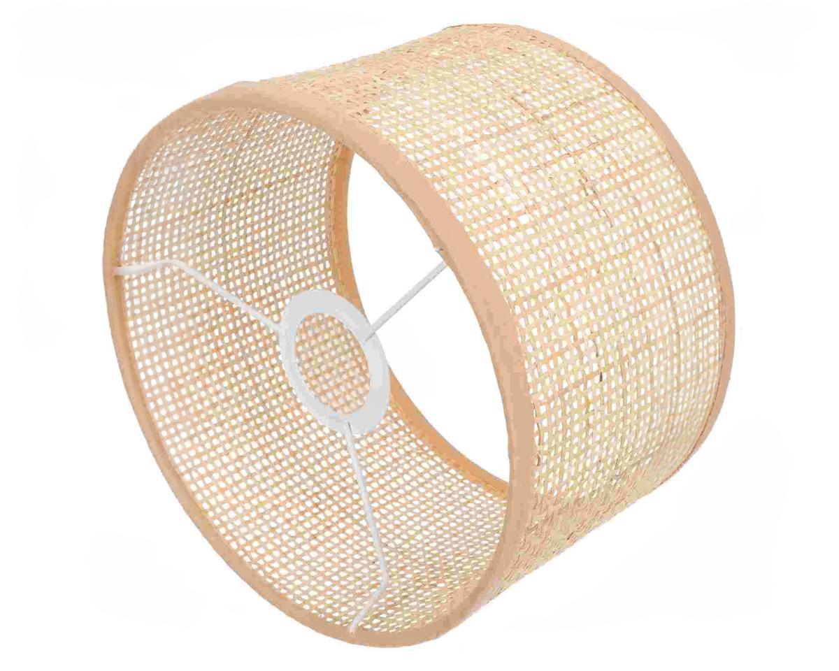 Abat jour suspension tendance et vintage en rotin tissé