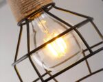 Suspension ampoule vintage au style industriel