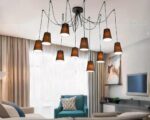Suspension araignée design et moderne en tissu
