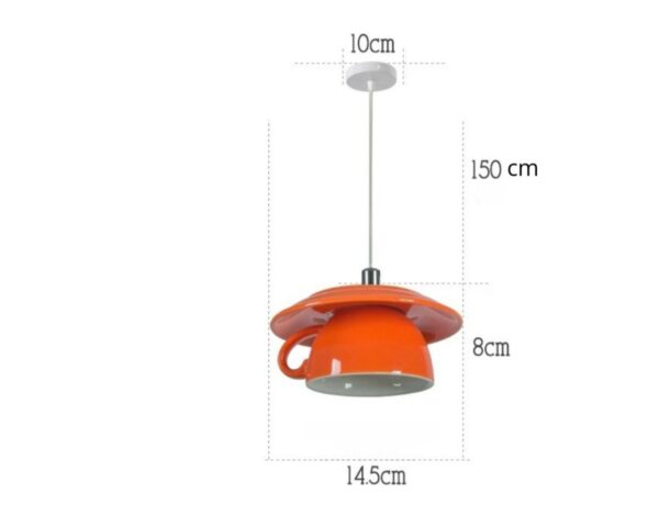 Suspension céramique forme tasse