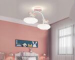 Suspension chambre fille élégante décorée de licornes