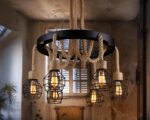 Suspension corde vintage au design créatif et innovant