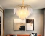 Suspension grappe luxueuse et créative en verre