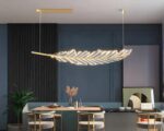 Suspension jungle feuille tropicale, accrocher au-dessus d'une table et lumineuse.