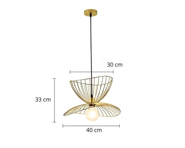 Suspension libellule fleur lumineuse