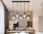 Suspension multiple design et moderne au style industriel