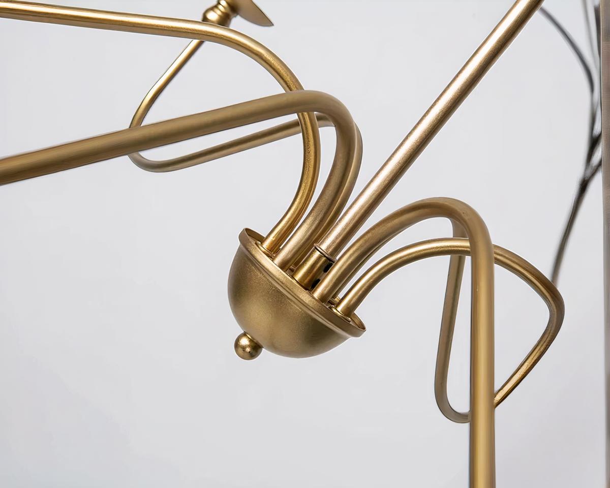 Suspension multiple vintage et luxueuse en acier