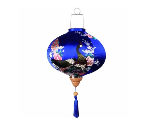 Abat-jour suspension papier japonais rétro avec motifs artistiques sur fond blanc
