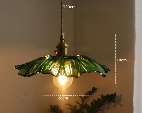 Suspension rétro en verre style japonais