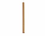 Suspension tube dorée durable et résistante en aluminium allumée sur fond blanc