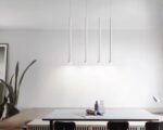 Suspension tube LED fine et élégante en aluminium