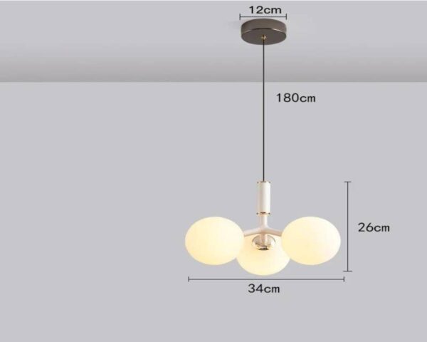 Suspension boule en verre chic