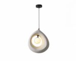 Suspension chambre LED contemporaine et tendance sur fond blanc