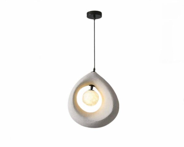 Suspension chambre LED contemporaine et tendance sur fond blanc