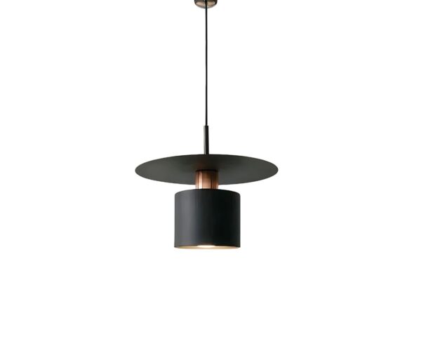 Suspension japonaise LED raffinée et tendance sur fond blanc
