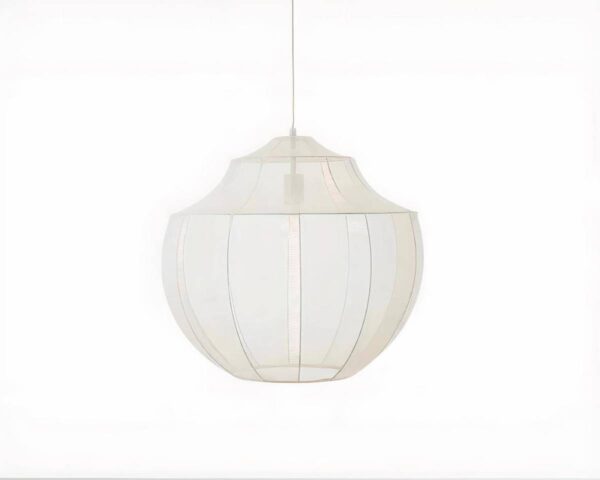 Suspension LED élégante style lanterne sur fond blanc