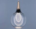Suspension scandinave LED créative et robuste sur fond bleu