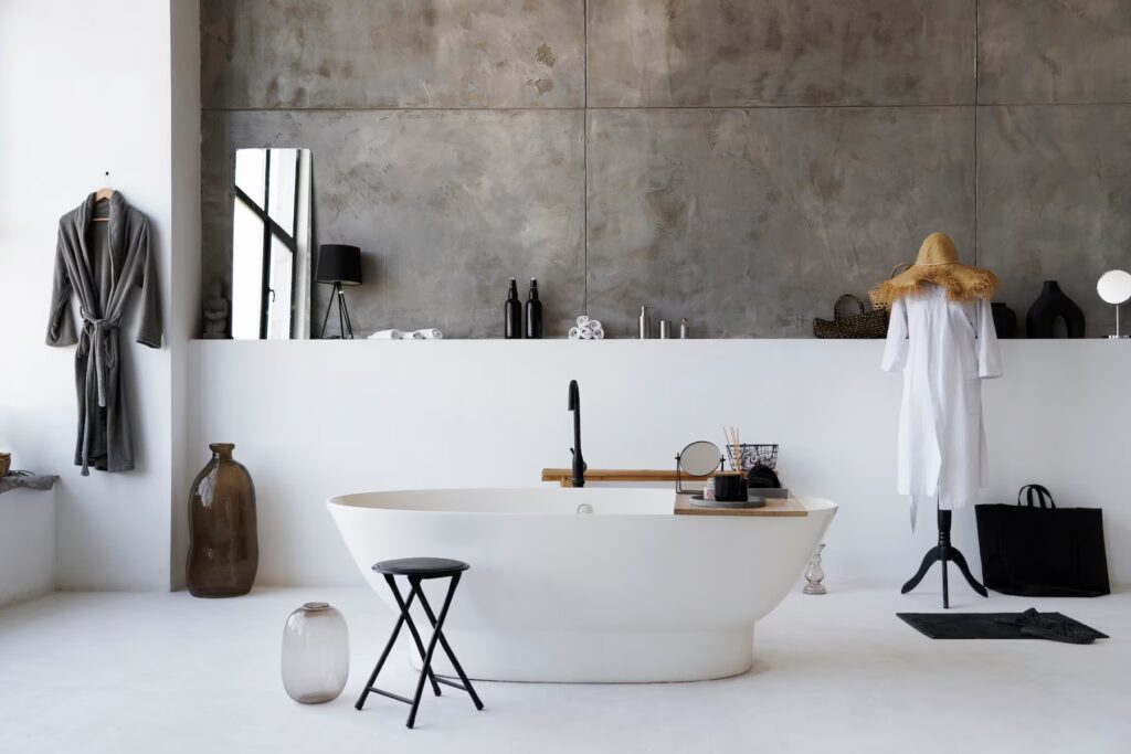 Suspension pour salle de bain : comment choisir le meilleur modèle ? Conseils et astuces bathroom background zoom calls 23 2149684465