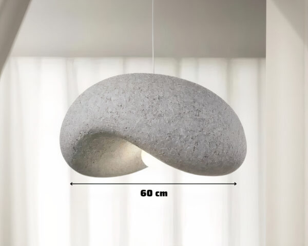 Suspension filaire sculpturale style Japandi