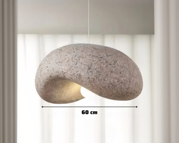 Suspension filaire sculpturale style Japandi