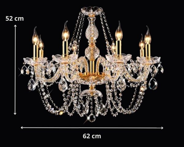 Suspension baroque en cristal