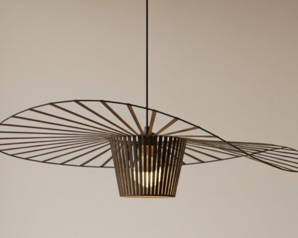 Suspension ellipse aérienne filaire design
