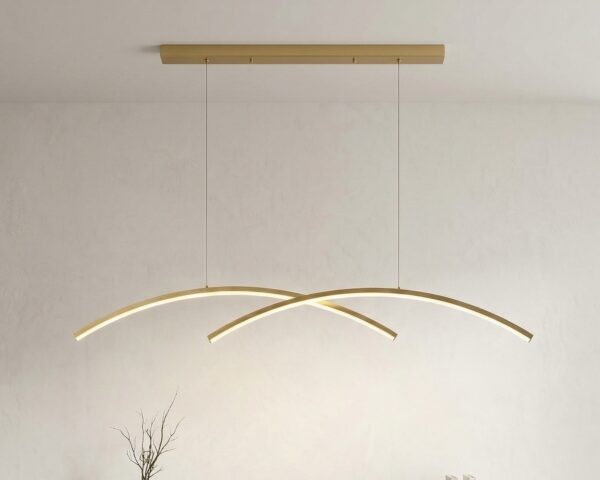 Suspension LED moderne croisée