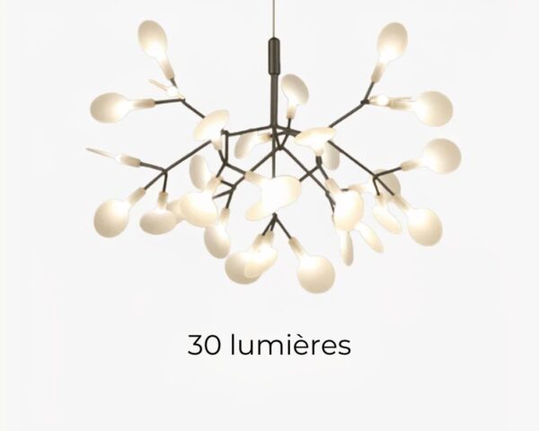 Suspension LED à branches florales design contemporain