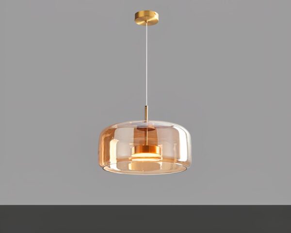 Suspension vintage en verre au design nordique