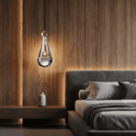 Suspension goutte d'eau en cristal luminaire design moderne
