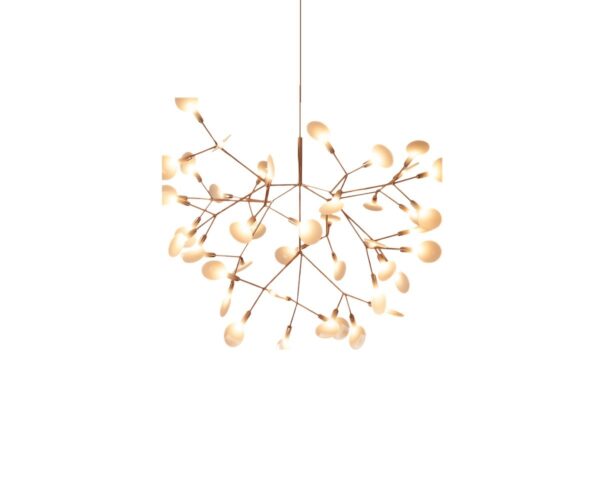 Suspension LED à branches dorée, modèle 2 (72 cm, 45 LED)